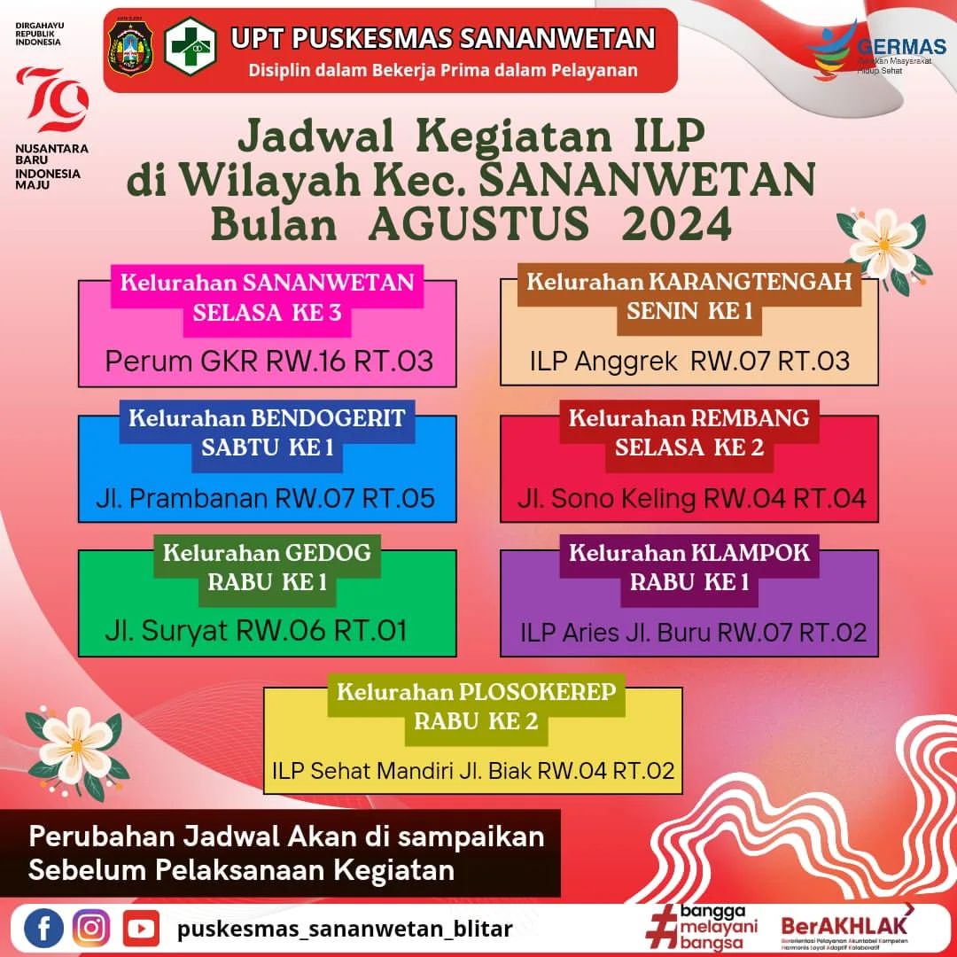 jadwal agustus